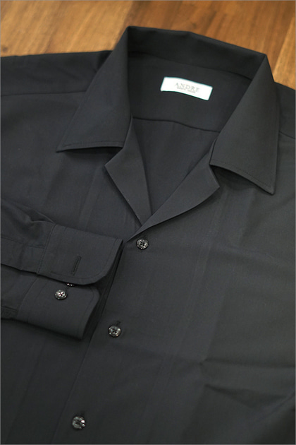 블랙 파자마카라 모달 셔츠 (15color)