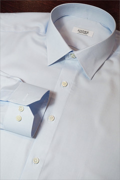 프리미엄 120`s 스카이블루 드레스 셔츠