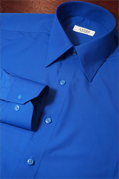 코발트블루 하이넥 2버튼 모달 셔츠 (15color)