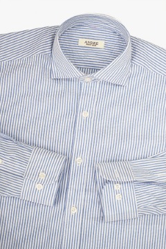 S/S 스카이블루 스트라이프 시어서커 셔츠 (12color)
