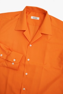 오렌지 오픈(파자마)카라 모달 셔츠