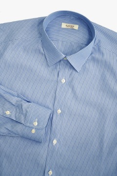 블루&amp;네이비 스트라이프 셔츠